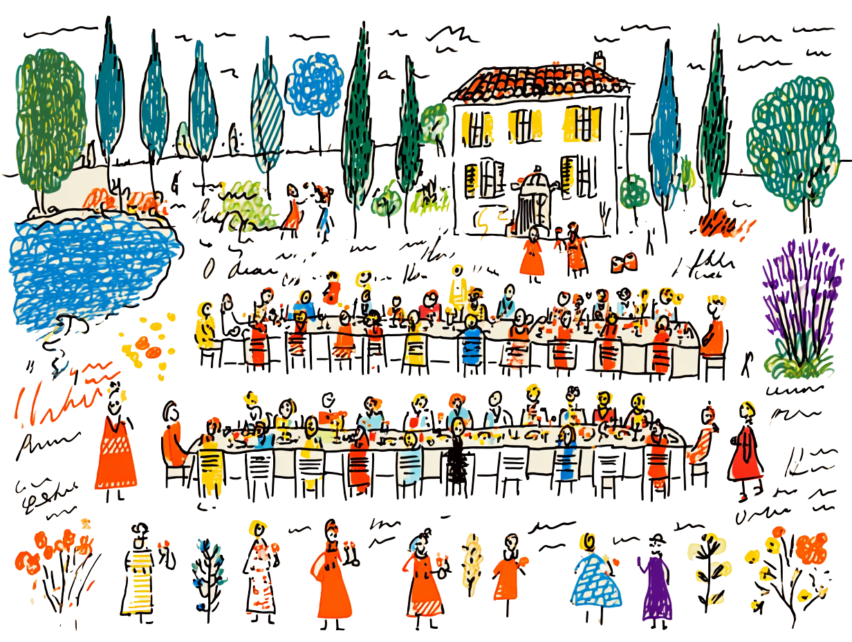 Dîner en terrasse de la bastide