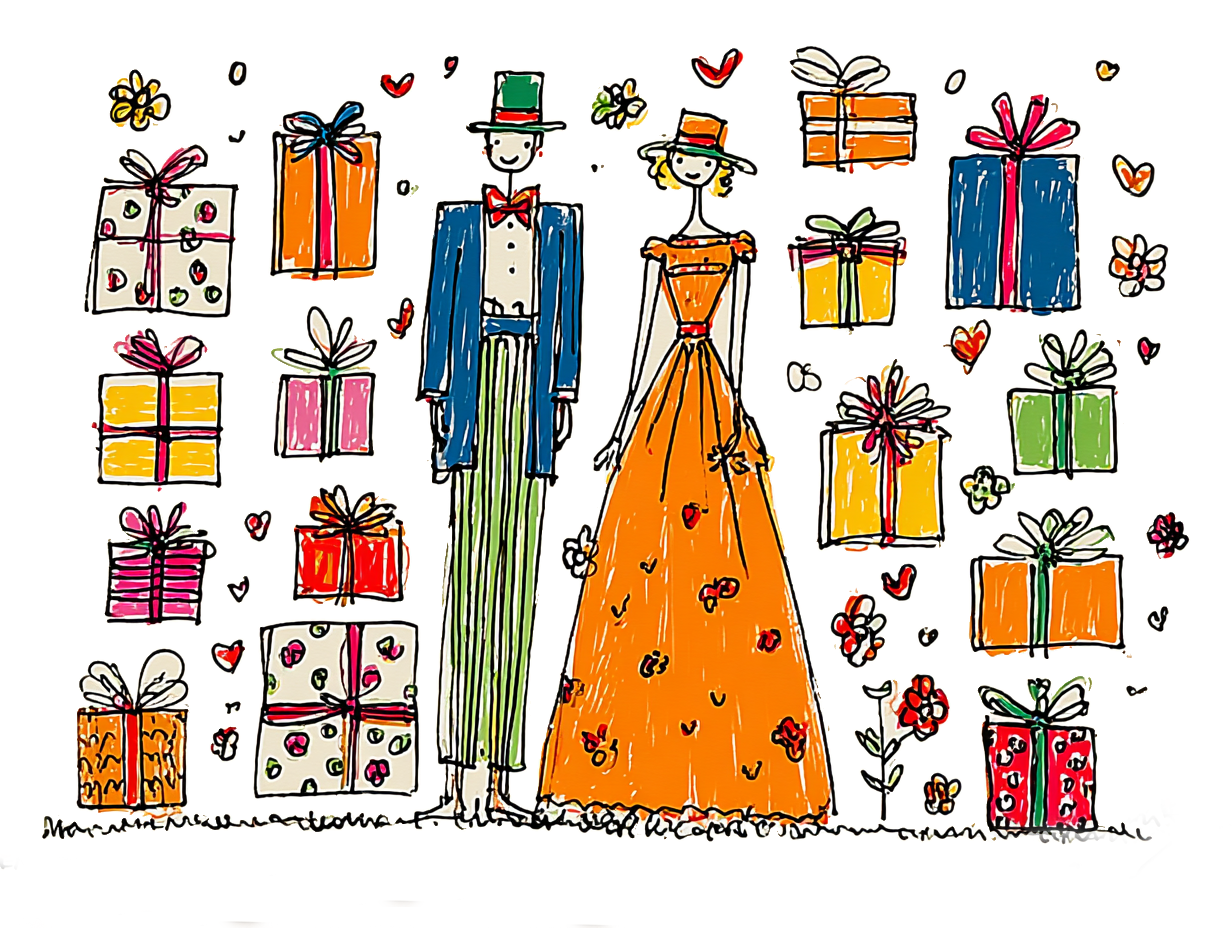 Cadeaux de mariage élégants